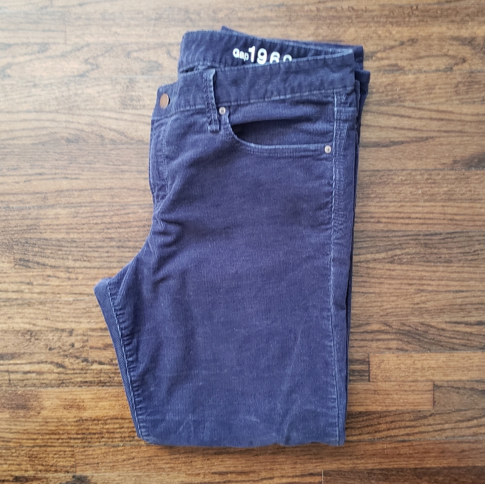 GAP Women's Blue Corduroy Real Straight